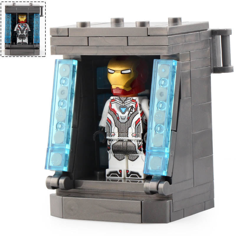 The Invincible Iron Man Hall of Armor - Mark Series Armor Suits LEGO-Compatible Minifigure Toy Gift